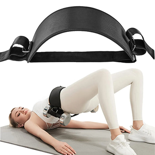 Hip Thrust Belt Glute Bridge Pad Workout with Dumbbells Kettlebells for Squats Lunges Bridges Dips Training Home Gym Equipment