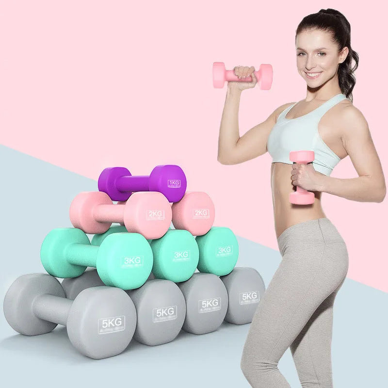 1pcs/2Pcs 1.5kg Neoprene Dumbbell Women Dumbbell