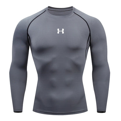 Men Running Compression T-shirt Long sleeves