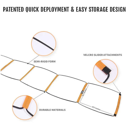 Dual-Purpose Soccer Training Jump Ladder Multifunctional Agility Ladder Speed Training Coordination Footwork Football Equipment