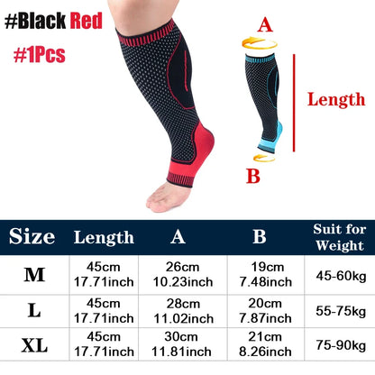 1Pcs Women Men Compression Calf Sleeve Support Suitable For Running