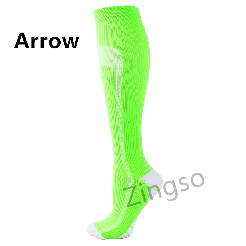 Running Compression Socks Stockings 20-30 mmhg Men Women Sports Socks