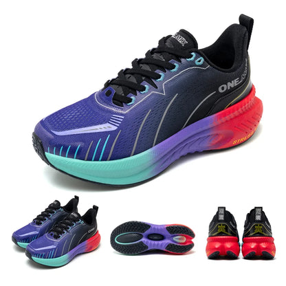 Running Shoes For Men Suitable Heavy Runners Lace Up Sports Women Non-slip Outdoor Athletic Male Sneakers