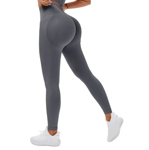 2023 Seamless Knitted Fitness GYM Pants Women's High Waist