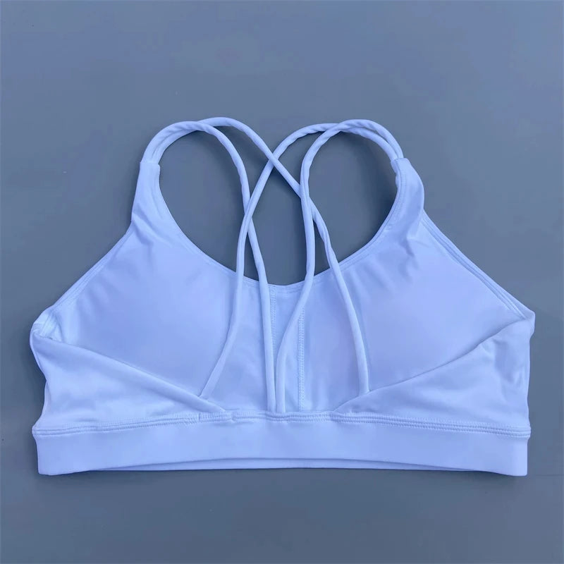 Solid Color soft high strength Women Fitness Bra