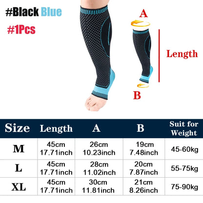 1Pcs Women Men Compression Calf Sleeve Support Suitable For Running