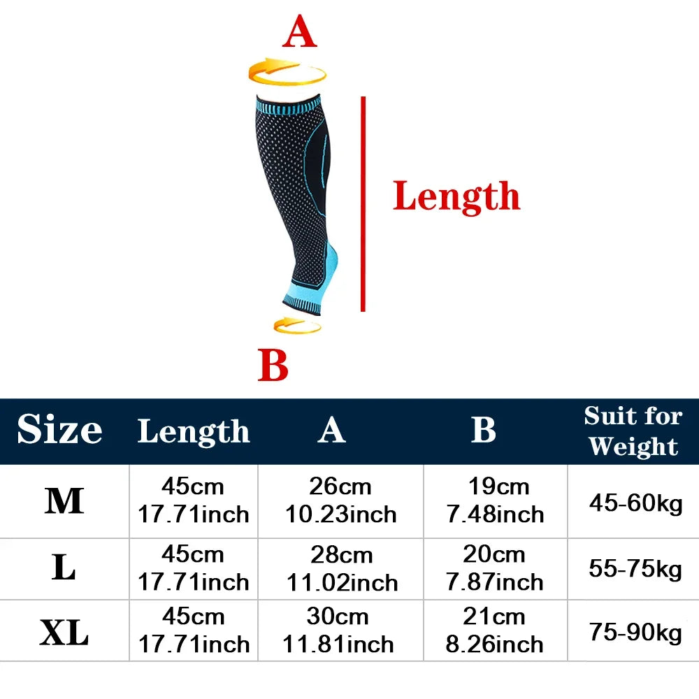 1Pcs Women Men Compression Calf Sleeve Support Suitable For Running