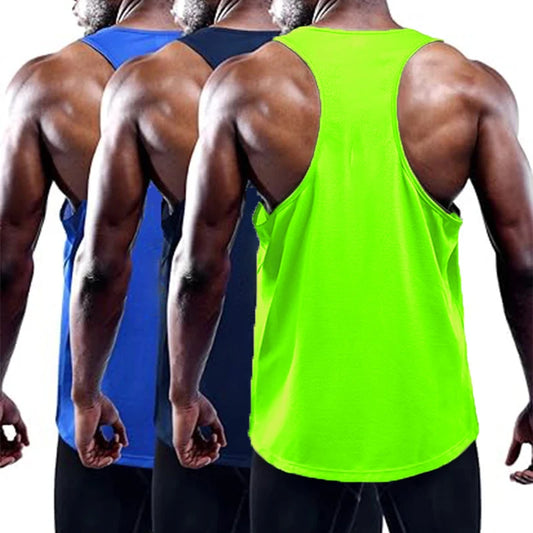 Running Tank Top Men Summer Sport Gym Vest Quick Dry Sleeveless Shirt