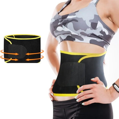 Women Slimming Belt Fitness Corset Waist Support Adjustable Sweat Waist Trimmer