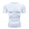 Men's compression running T-shirt fitness tight short sleeved T-shirt