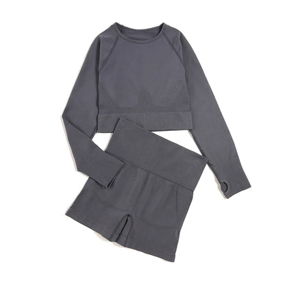 WAREBALL 2/3/4pcs Seamless Yoga Set Gym Clothes Sportswear Yoga Suits For Women