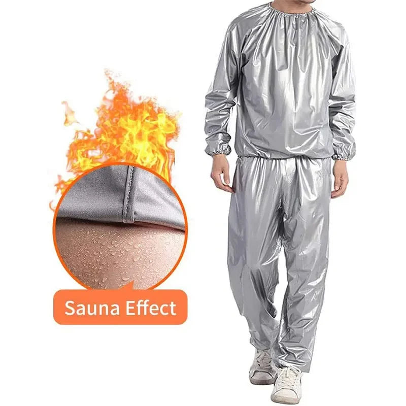 PVC Men Woman Sauna Suit Exercise Weight Loss