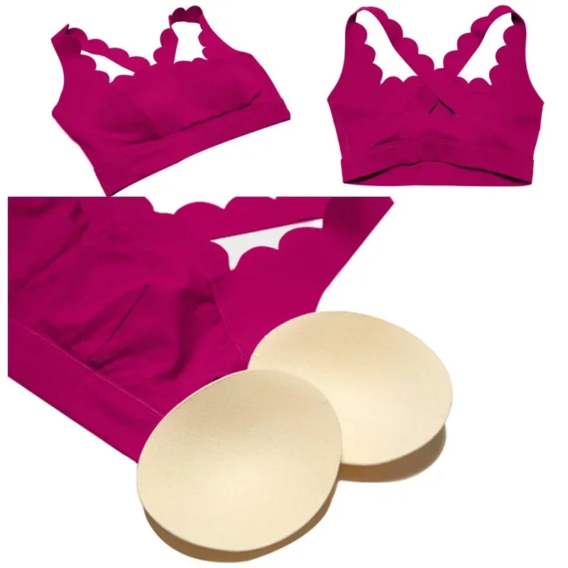 Buttery Soft Fitness Yoga Bra Women  Gym Crop  Back Sports Underwear Female Workout Running  Clothes