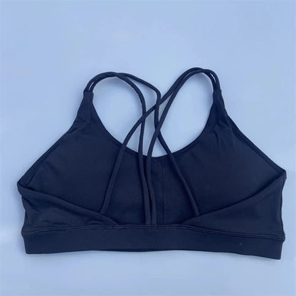 Solid Color soft high strength Women Fitness Bra