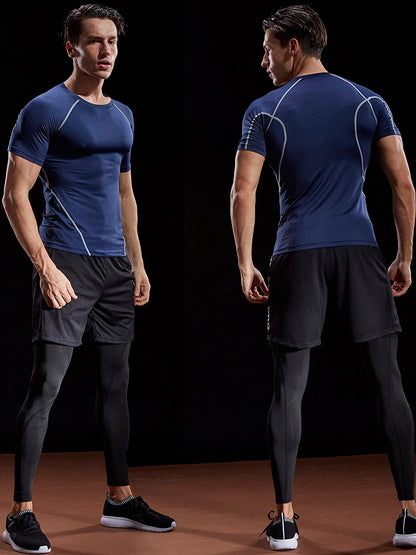 2024 Compression T Shirt Men Summer Sportswear Running T-shirt