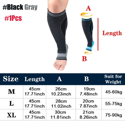 1Pcs Women Men Compression Calf Sleeve Support Suitable For Running