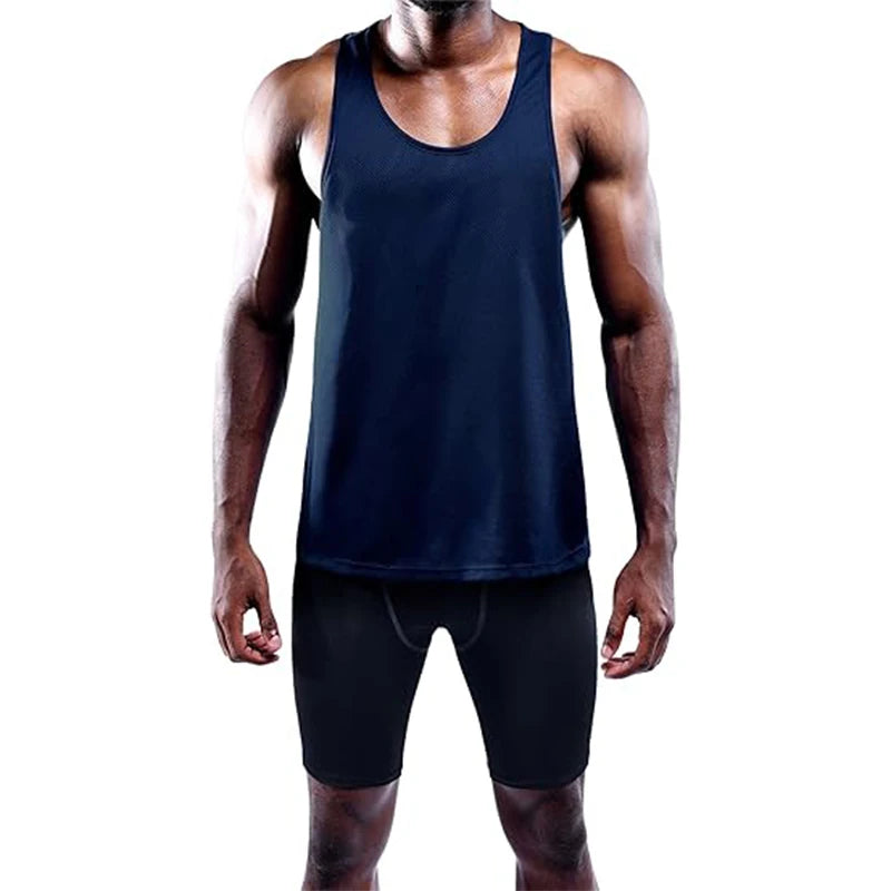 Running Tank Top Men Summer Sport Gym Vest Quick Dry Sleeveless Shirt