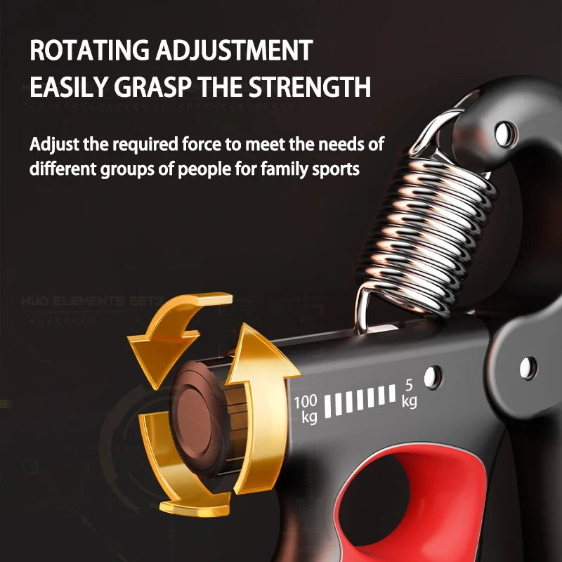 5-100kg Grip Strength Gym Wrist Expander Hand Strengthener