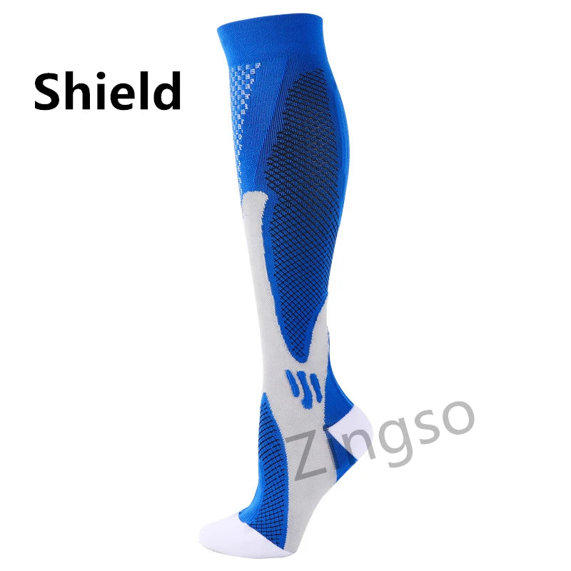 Running Compression Socks Stockings 20-30 mmhg Men Women Sports Socks