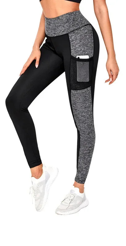 Sportswear Woman Gym Leggings Pocketed Yoga Pants Fitness Running Pants Stretchy Sportswear Plus Size Sports Gym Pants for Women