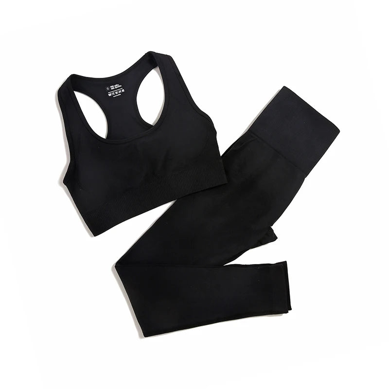 WAREBALL 2/3/4pcs Seamless Yoga Set Gym Clothes Sportswear Yoga Suits For Women
