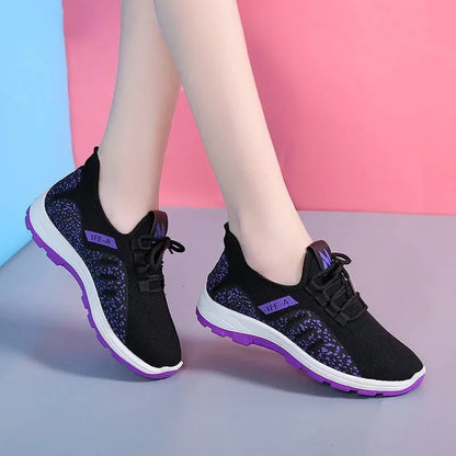 Sneakers Summer Light Breathable Mesh Sports Shoes Ladies Outdoor Wear-resistant Jogging Trainers