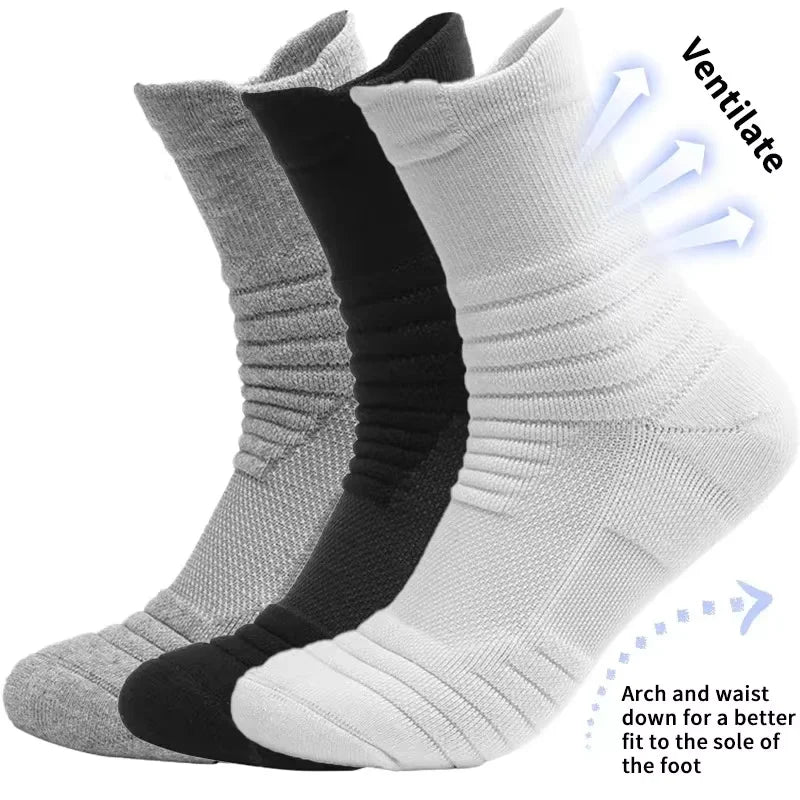 10pairs Breathable Cotton Sports Stockings Men Bamboo Fiber Autumn and Winter Men Socks Sweat Absorption Deodorant Business Sox