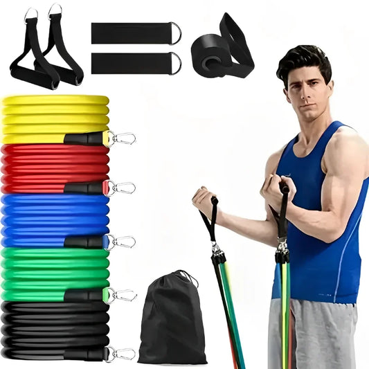 11pcs/Set Pull Rope Resistance Bands portable