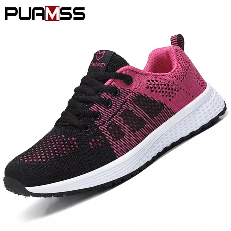 2024 Women Sport Shoes Fashion Platform Sneakers Ladies Spring Winter Flats Running Shoes