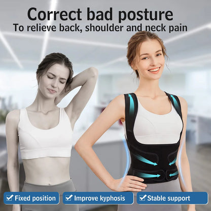 Back Support Brace Posture Corrector for Women and Men Back Straightener Posture Corrector