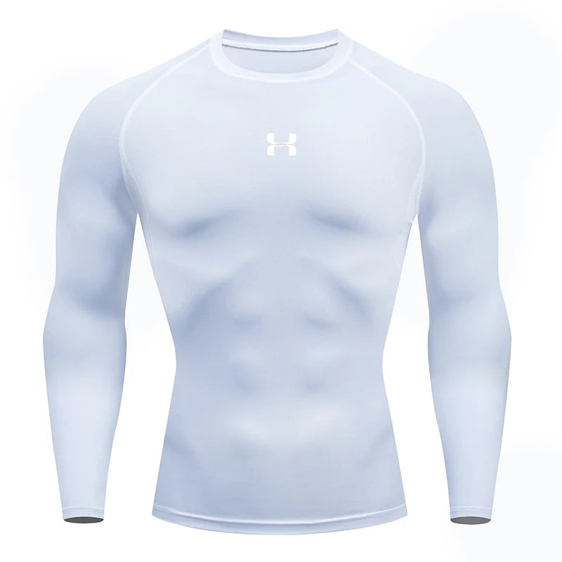 Men Running Compression T-shirt Long sleeves