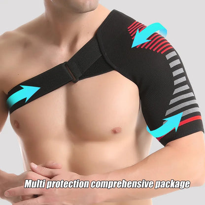 Recovery Shoulder Brace for Men Women,Shoulder Stability Support Brace,Adjustable Fit Sleeve Wrap,Relief for Shoulder Injuries