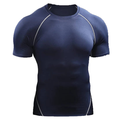 2024 Compression T Shirt Men Summer Sportswear Running T-shirt