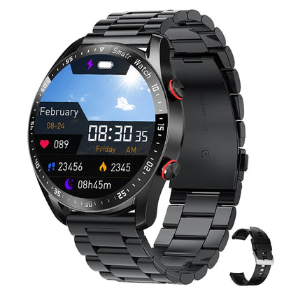 2024 New Bluetooth Call Smart Watch Men 360*360 HD Display Heart Rate Fitness Tracker ECG+PPG