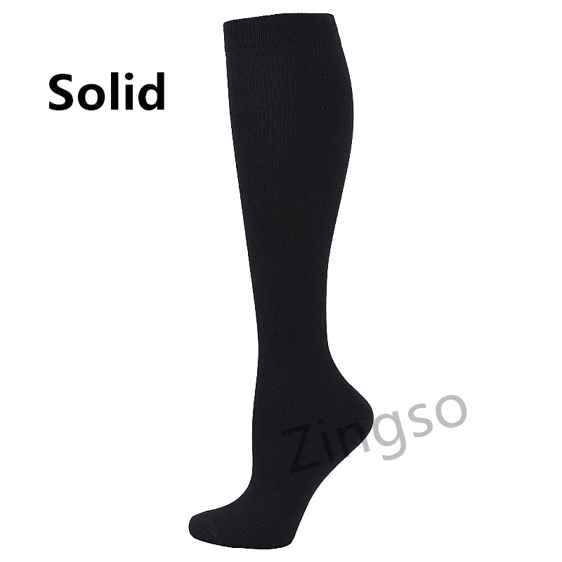 Running Compression Socks Stockings 20-30 mmhg Men Women Sports Socks