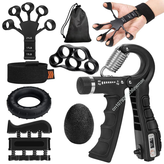 5-60Kg Adjustable Heavy Hand Gripper and Hand Exerciser Grip Wrist Training Finger