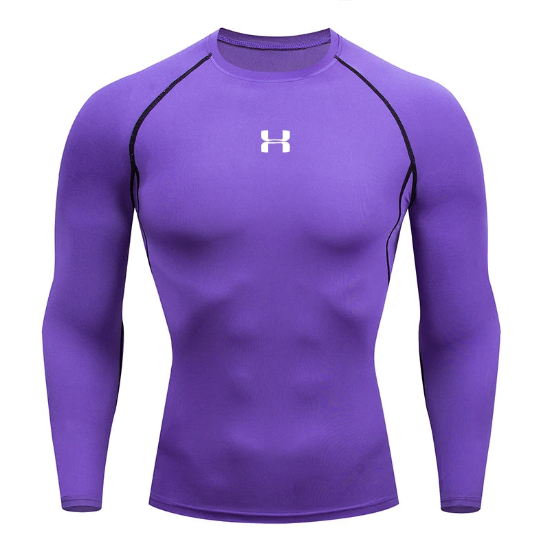 Men Running Compression T-shirt Long sleeves