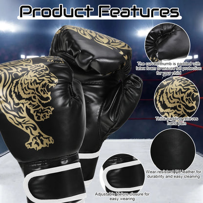 Adults Boxing Gloves Breathable PU Leather