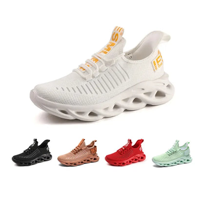 Men's Running Shoes Mesh Knitted Breathable Anti-Slippery Ultralight Multicolored Sneakers Male Outdoor Jogging Size 28-48