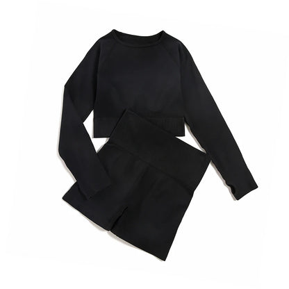 WAREBALL 2/3/4pcs Seamless Yoga Set Gym Clothes Sportswear Yoga Suits For Women