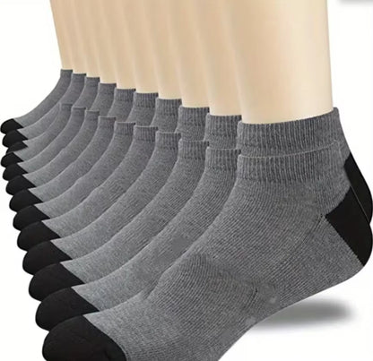 10pairs Breathable Cotton Sports Stockings Men Bamboo Fiber Autumn and Winter Men Socks Sweat Absorption Deodorant Business Sox