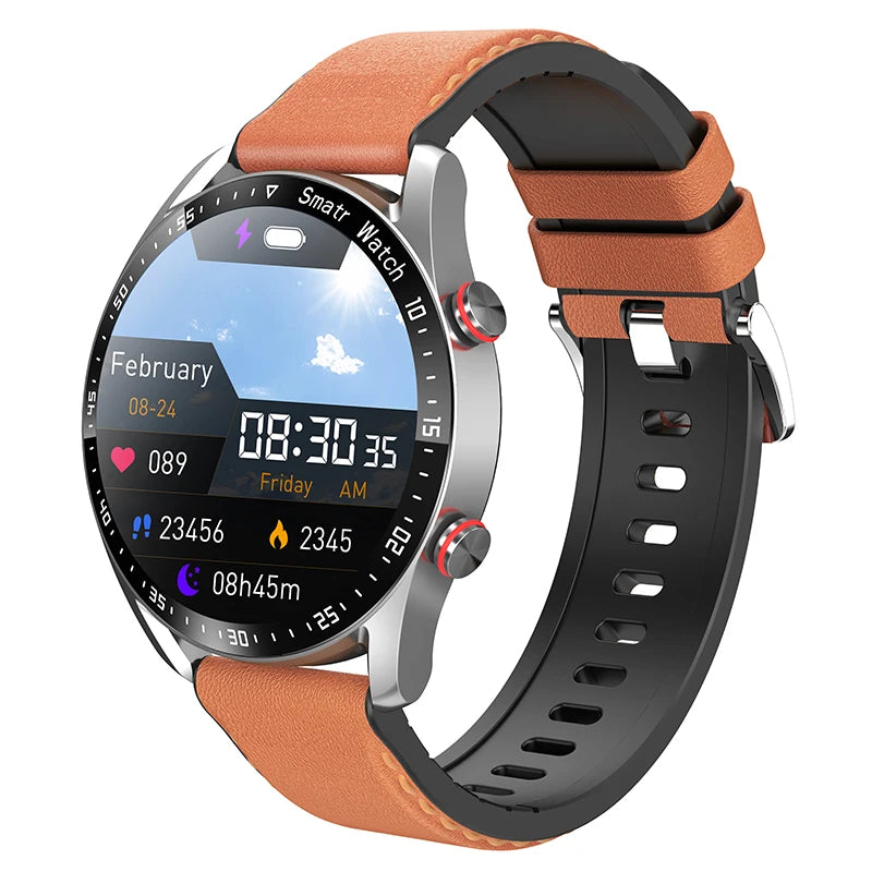 2024 New Bluetooth Call Smart Watch Men 360*360 HD Display Heart Rate Fitness Tracker ECG+PPG