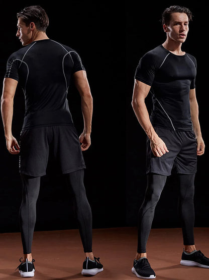 2024 Compression T Shirt Men Summer Sportswear Running T-shirt