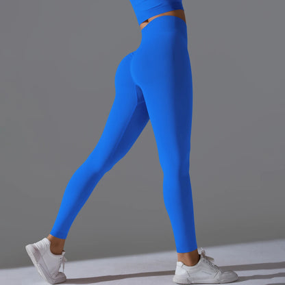 Women's Seamless Yoga Leggings Sexy High Waist Tummy Control SButt Lifting GYM Workout Pants Outdoor Sports Fitness