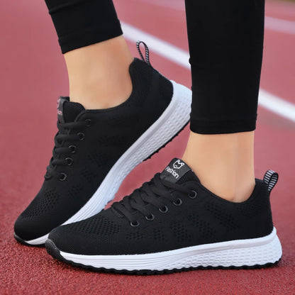 2024 Women Sport Shoes Fashion Platform Sneakers Ladies Spring Winter Flats Running Shoes