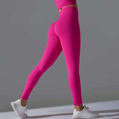 Women's Seamless Yoga Leggings Sexy High Waist Tummy Control SButt Lifting GYM Workout Pants Outdoor Sports Fitness