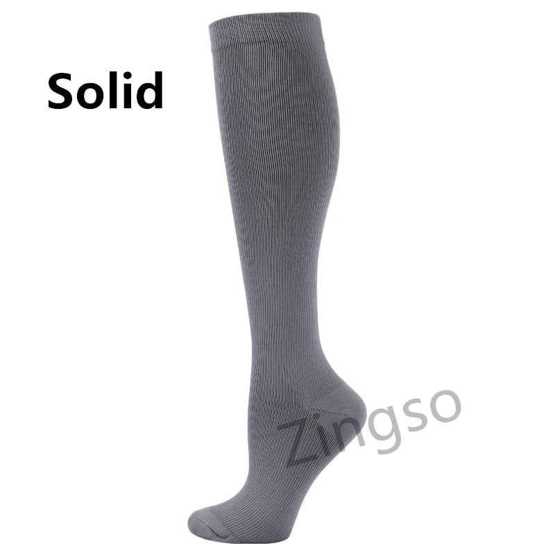 Running Compression Socks Stockings 20-30 mmhg Men Women Sports Socks