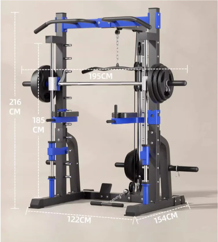 Smith machine gantry fitness equipment, home bird squat bench, multi-functional home comprehensive trainer