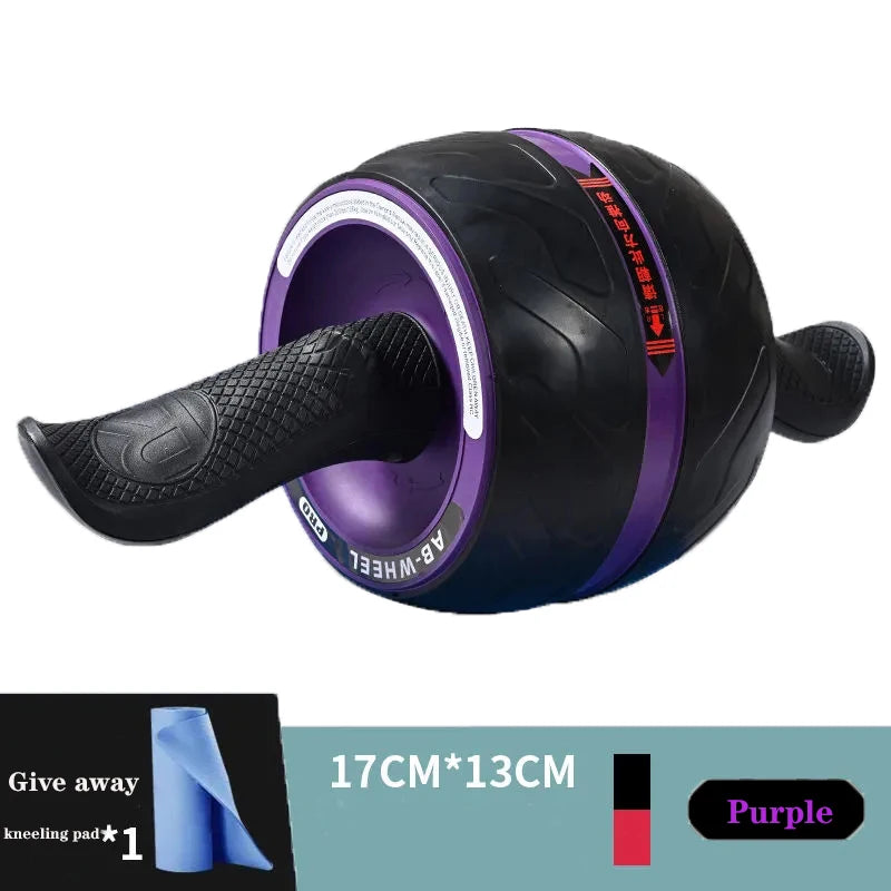 Silent Abdominal Muscle Trainer Ab Roller Abdominal Wheel Home Training Gym Fitness Equipment Roller Automatically Rebounds