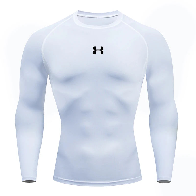 Men Running Compression T-shirt Long sleeves